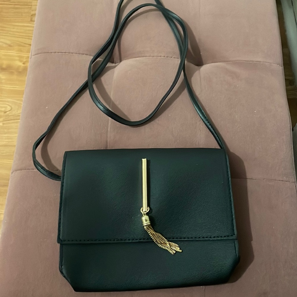 Metal Tassel Charm Crossbody bag